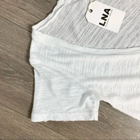 LNA Extreme V Tee T-Shirt White Size XS - Picture 6 of 10